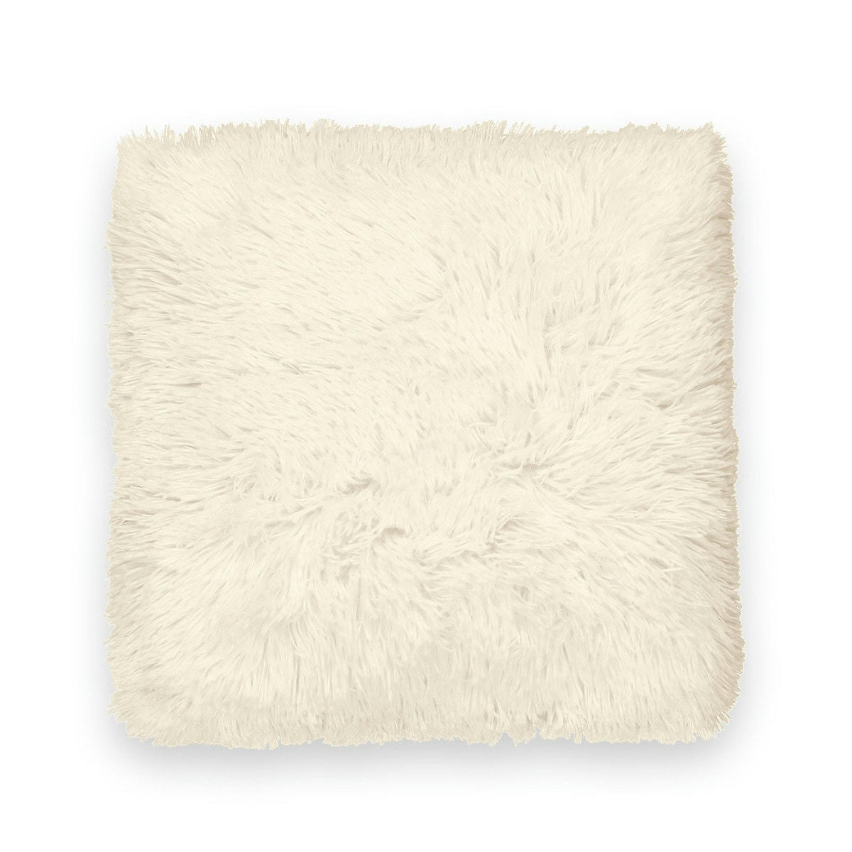 Housse de coussin duveteuse à poils longs Doudoux