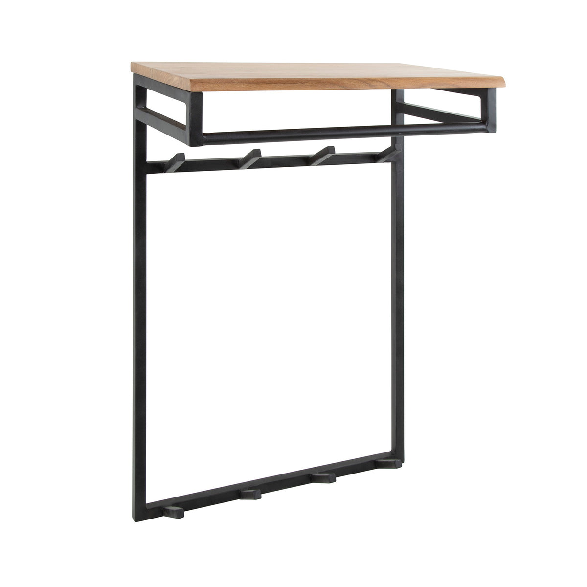 Giga Meubel Kapstok Custom - Naturel Hout - 8 Haken - 80x55x33cm