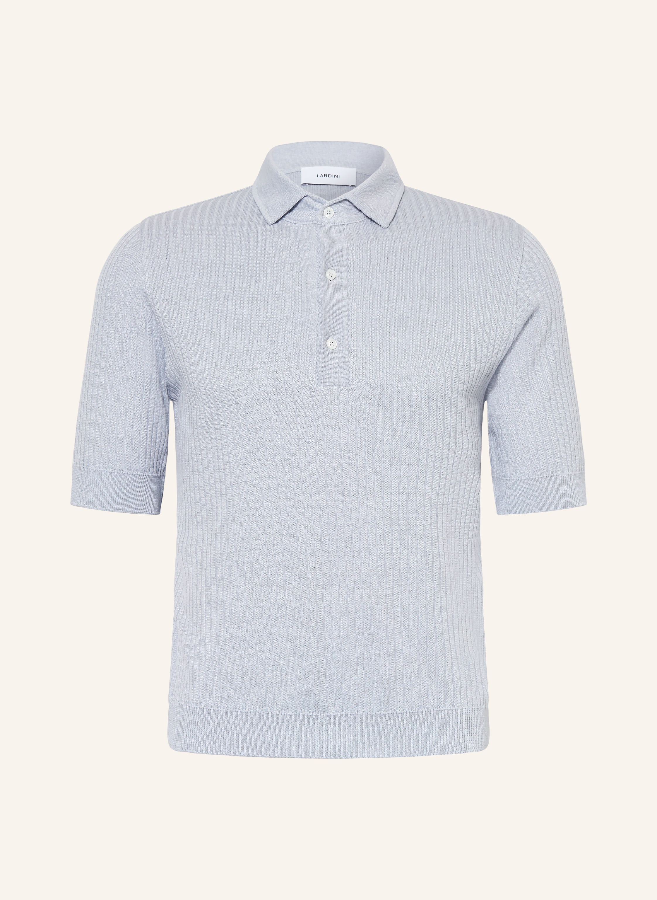 LARDINI Strick-Poloshirt aus Leinen