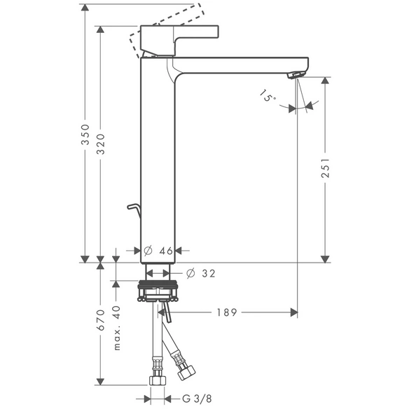 Waschtischarmatur »Metris S«, Messing