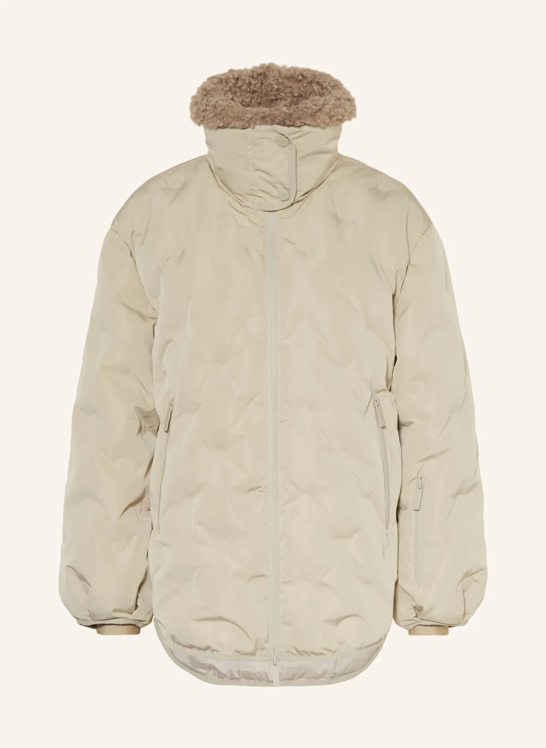 10DAYS Steppjacke mit abnehmbarem Kunstfell