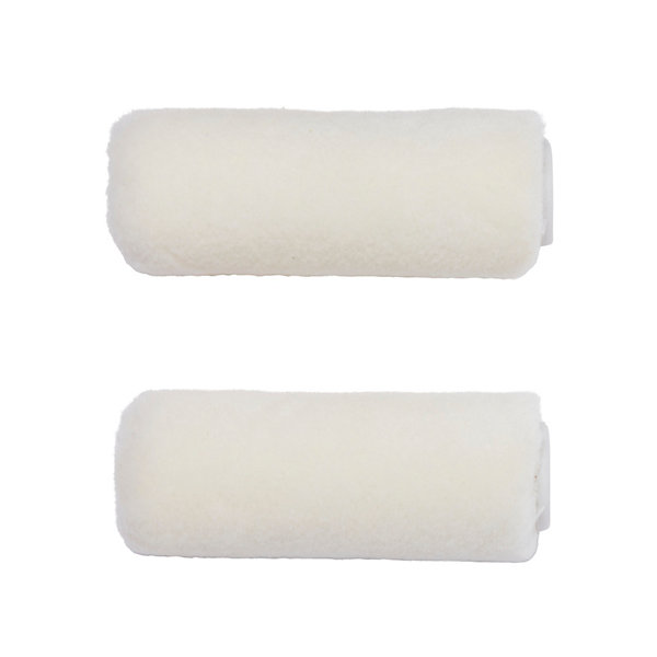 Lot 2 mini manchons laqueur mohair vernis et peinture GoodHome 65mm