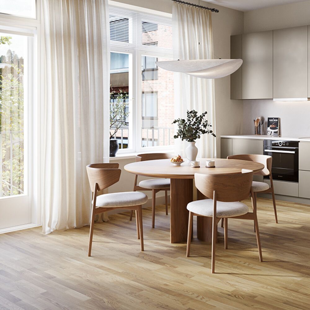 PARKETTGULV TARKETT EIK ASPØ NATUR MATT 3-STAV 2,66M²/PK