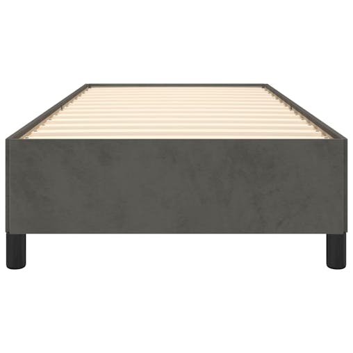 NNEVL Bed Frame Dark Grey 107x203 cm King Single Velvet
