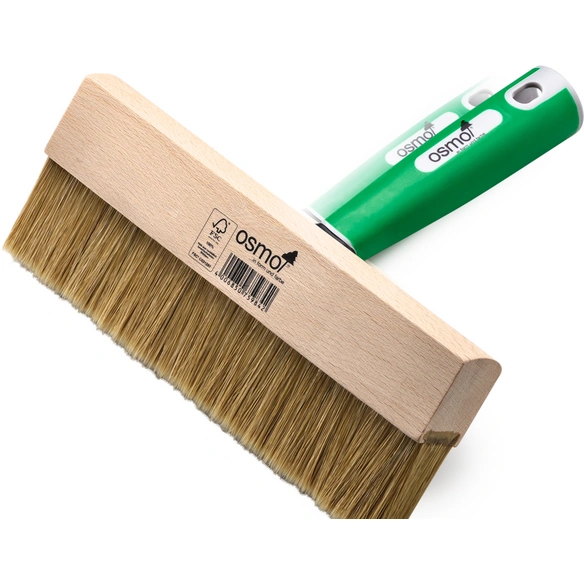 Fußbodenbürste, mit Griff, Naturborsten, 22 cm