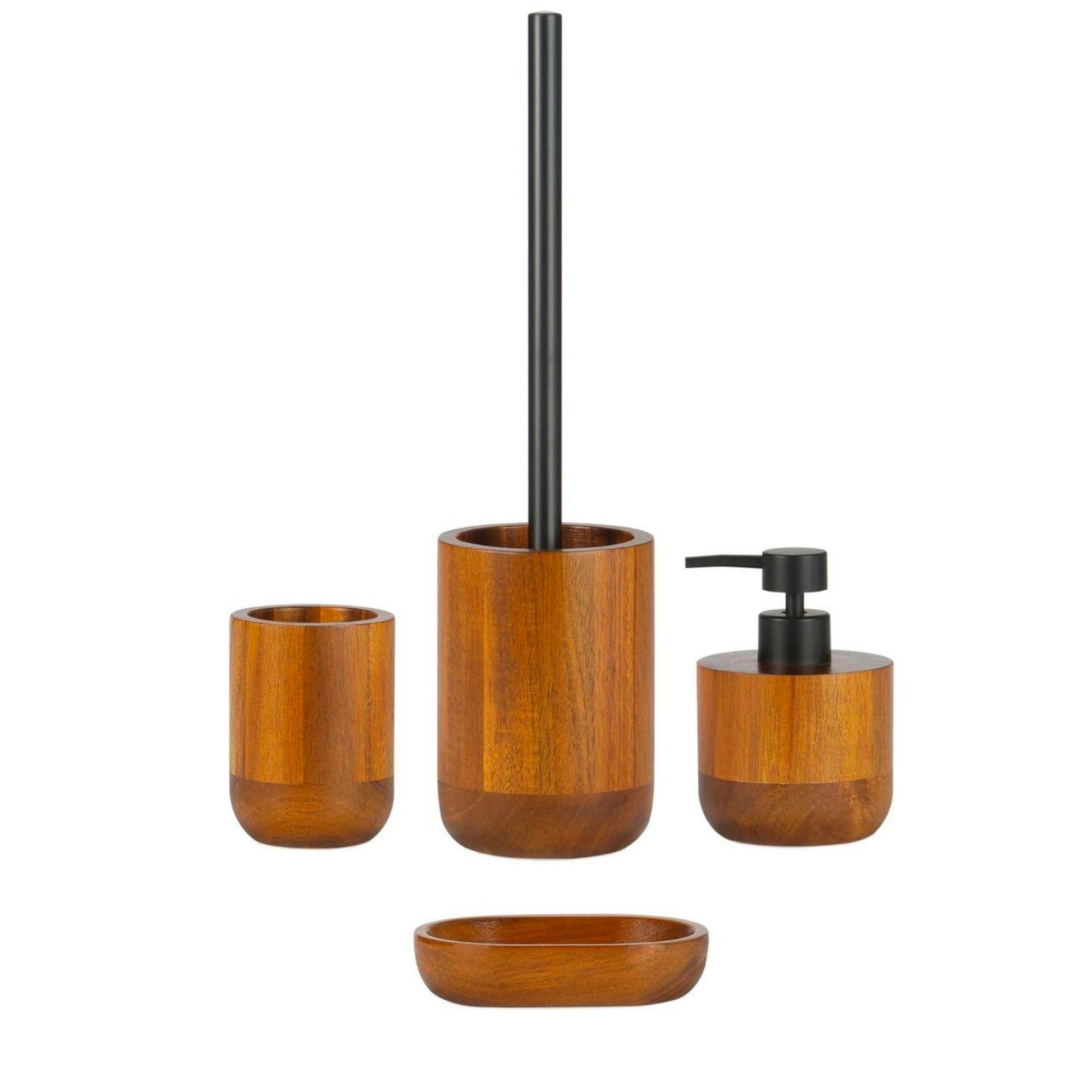 - Porte brosse à dents en bois marron