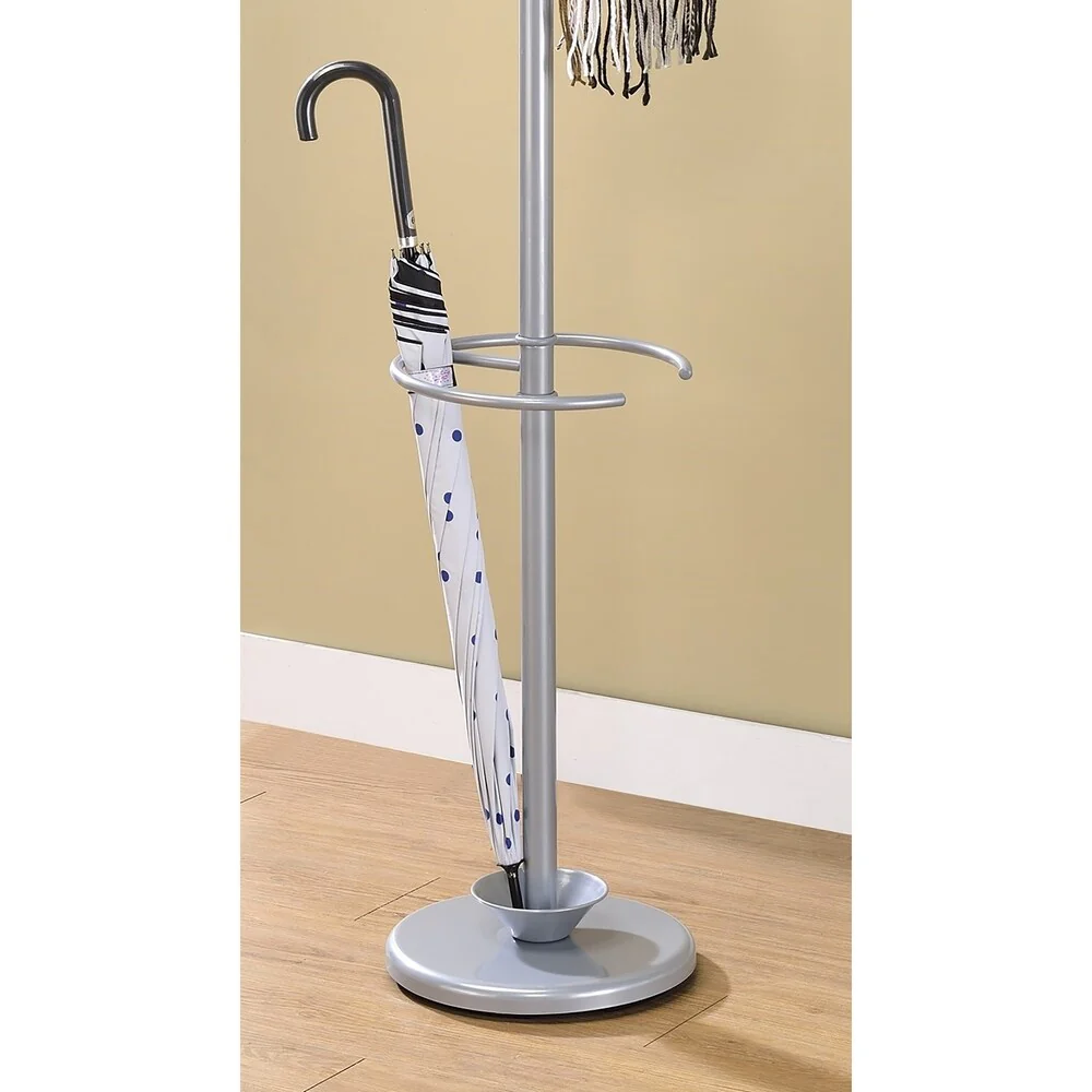 69.5 In. Gilead Sivler Coat Rack