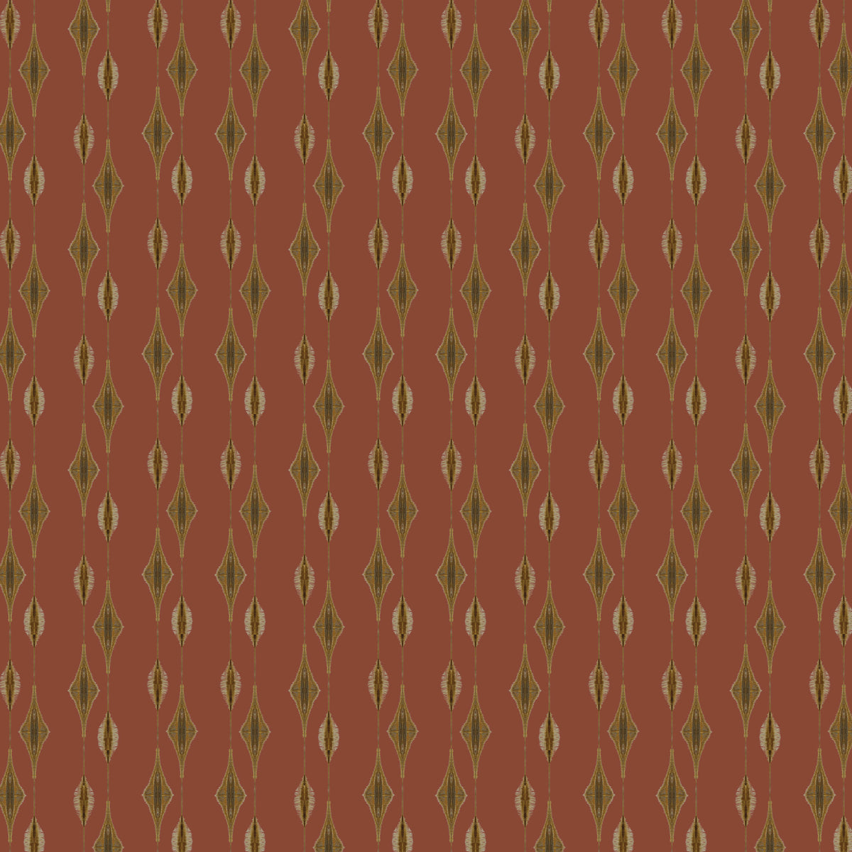 Catchii Behang Ikat Flores rust