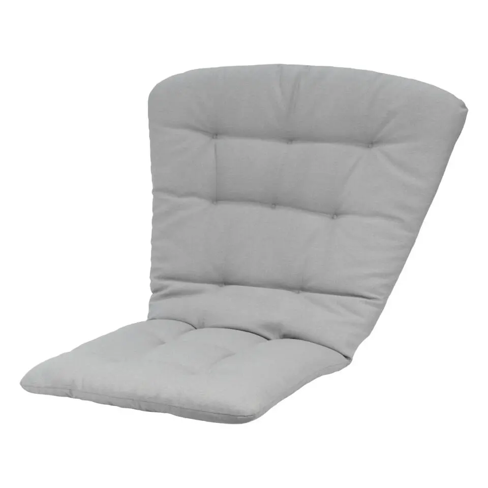 Madison - Tuintstoelkussen Hoge Rug Napels - Grijs - 125x82x6cm - Set van 4