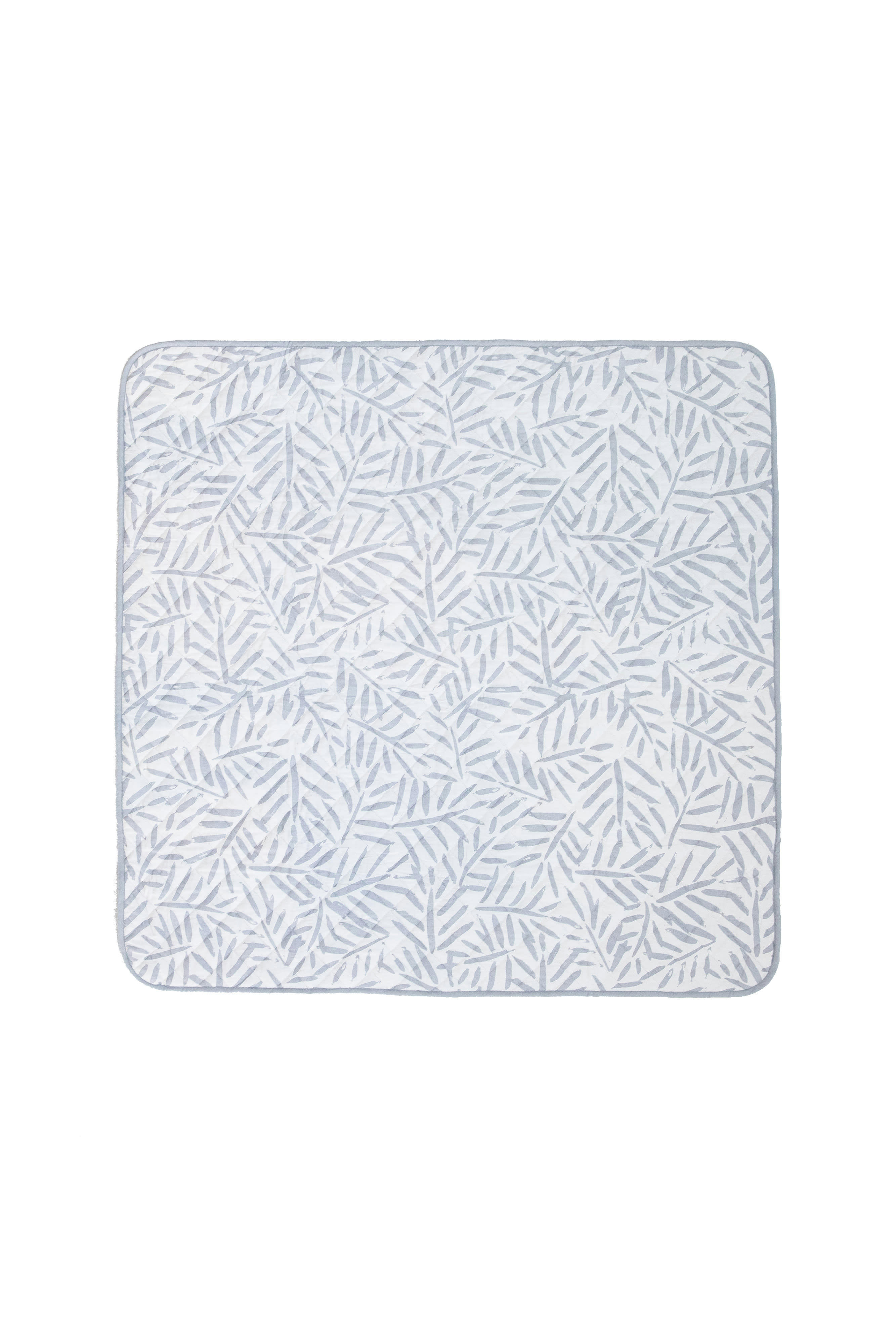 - Tapis en 100% coton gris 120x120cm