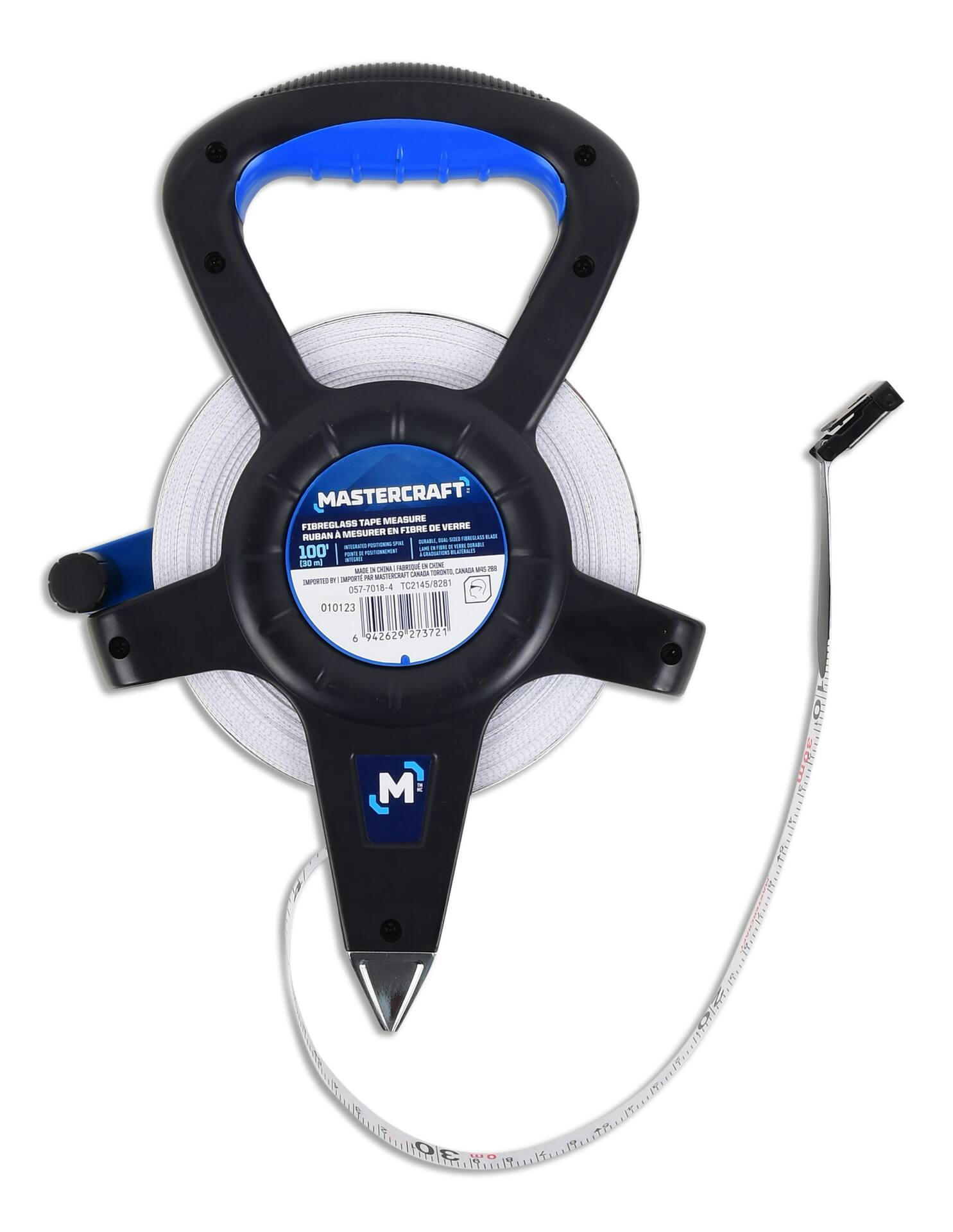Mastercraft Fibreglass Tape Measure, 100-ft
