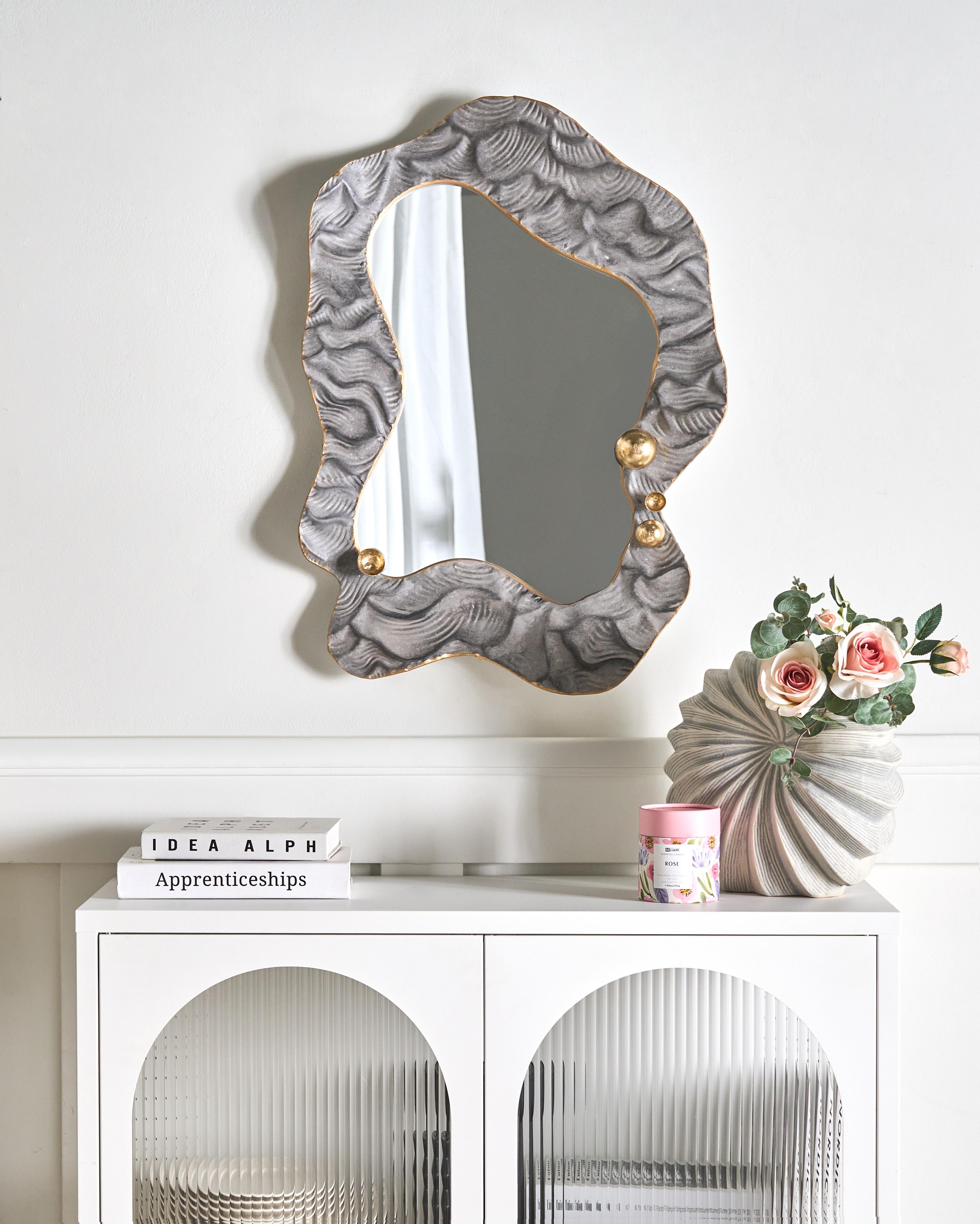 Wall Mirror LINAS 51 cm 67 cm Grey