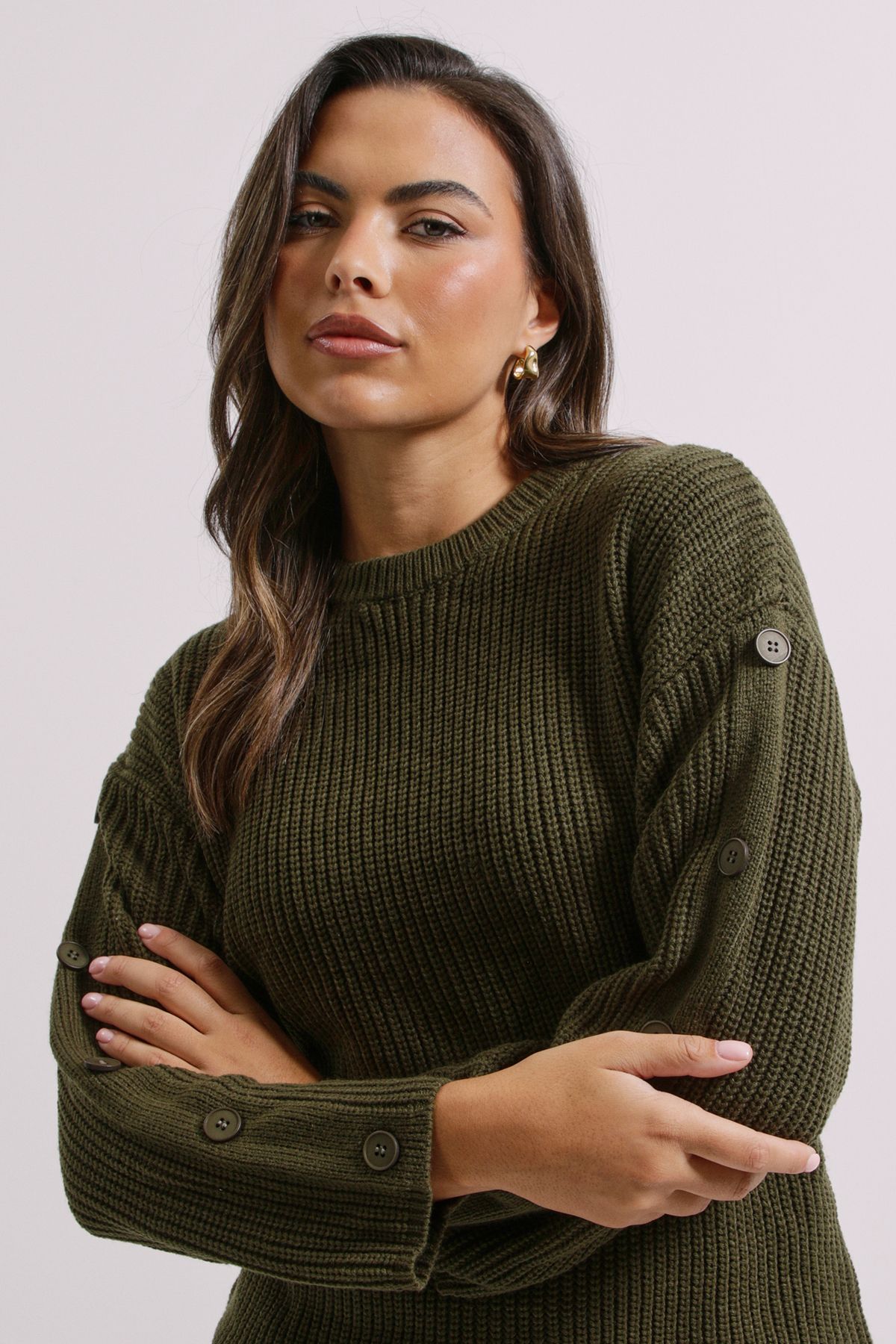 Dorothy Perkins Button Overarm Jumper