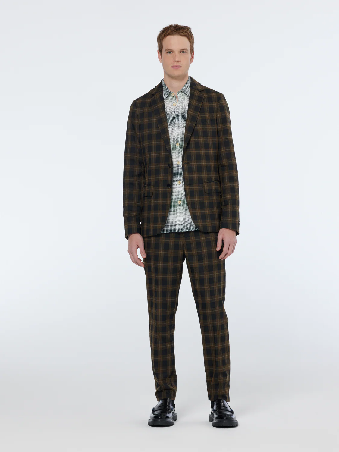 Irving Yarn-Dyed Tailored Check Chino