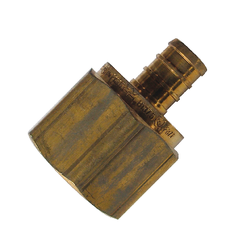Waterline Solid Brass Female Pipe Adapter for PEX Pipe, 1/2-in