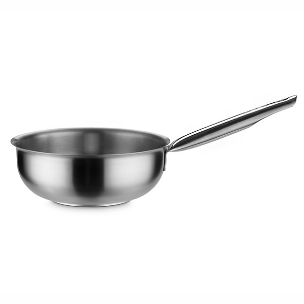 Casserole Bombée en Inox 20 à 24 cm - Pujadas - l0.1- L0.1- P0.1- h7.5- Inox