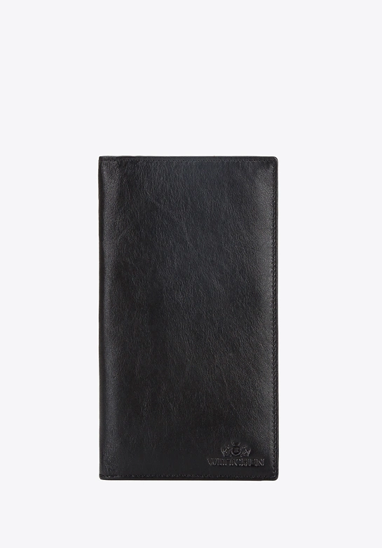 Etui na paszport ze skóry klasyczne czarne