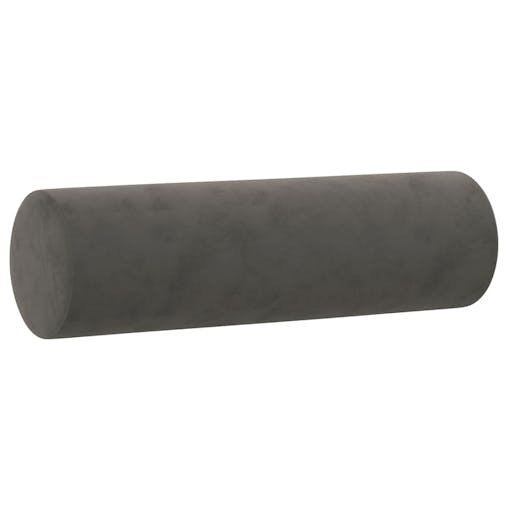 NNEVL Throw Pillows 2 pcs Dark Grey &Oslash;15x50 cm Velvet