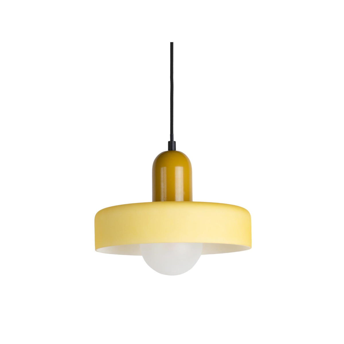 Leitmotiv hanglamp Opaco Grato - geel - Ø25cm