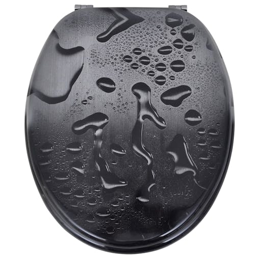 NNEVL Toilet Seats with Lids 2 pcs MDF Water