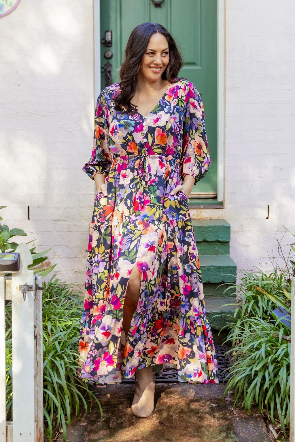 Billie Dress in Winter Bouquet