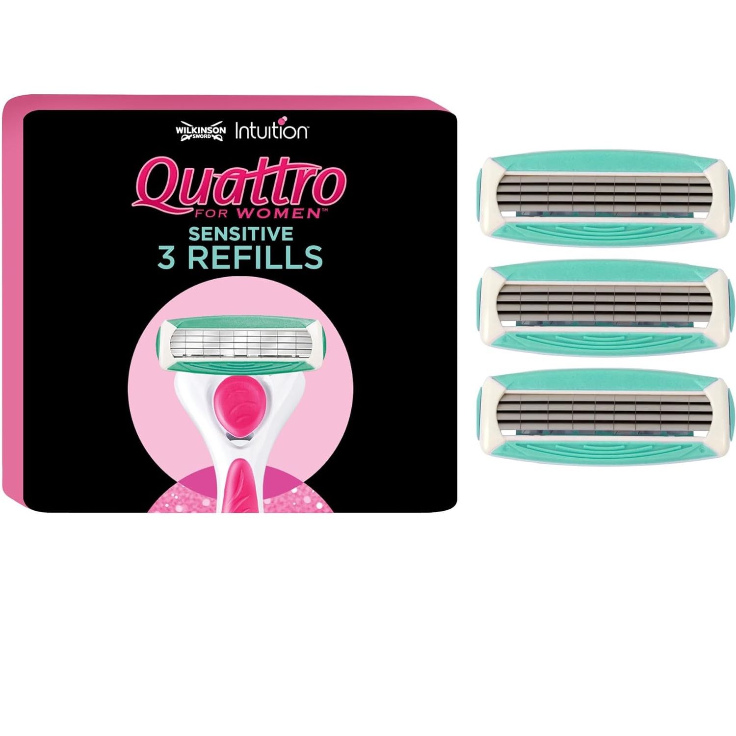Wilkinson Sword Wilkinson Sword Quattro For Women Sensitive Blades - 3 Pack