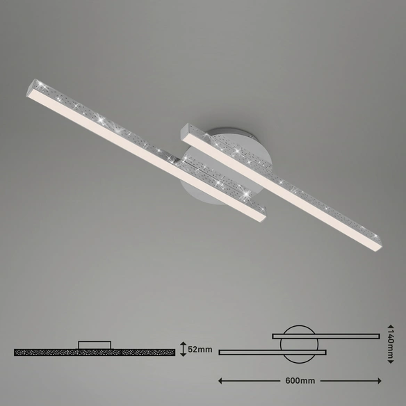 LED-Wand- und Deckenleuchte »REY«, Breite: 14 cm, 10,5 W, 230 V
