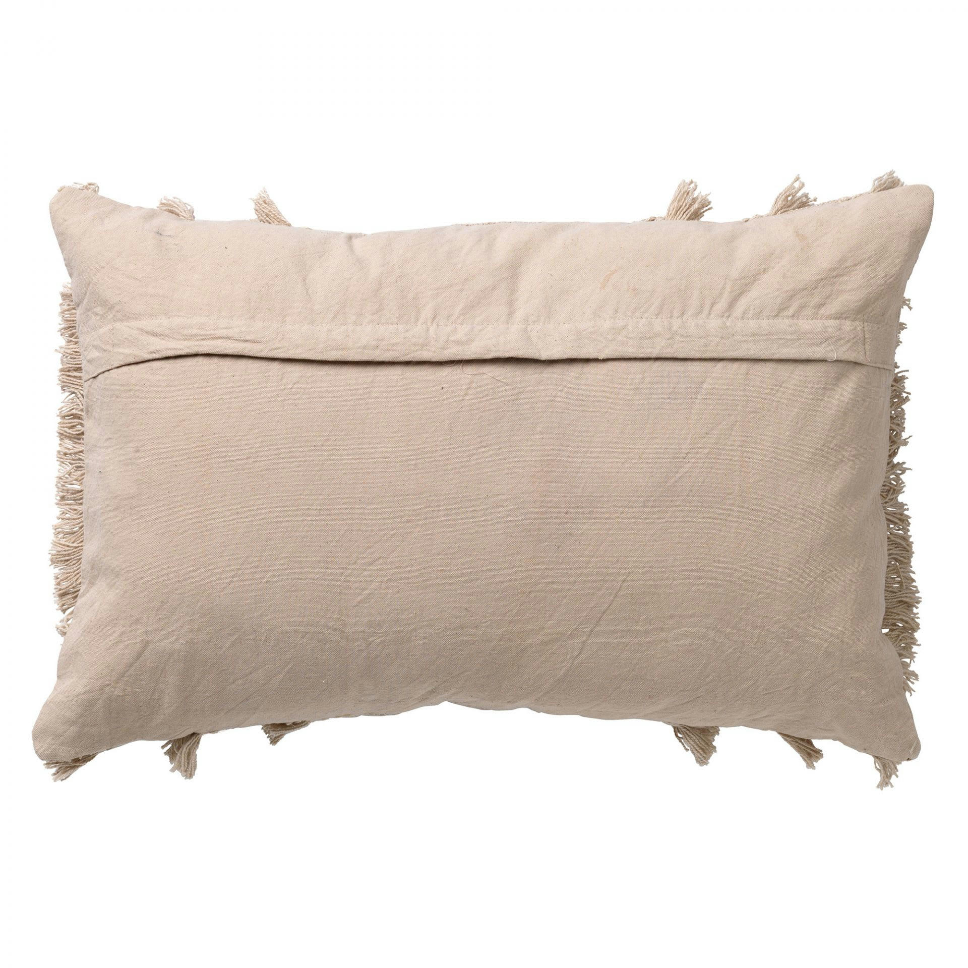 FARA - Housse de coussin beige en coton-40x60 cm uni