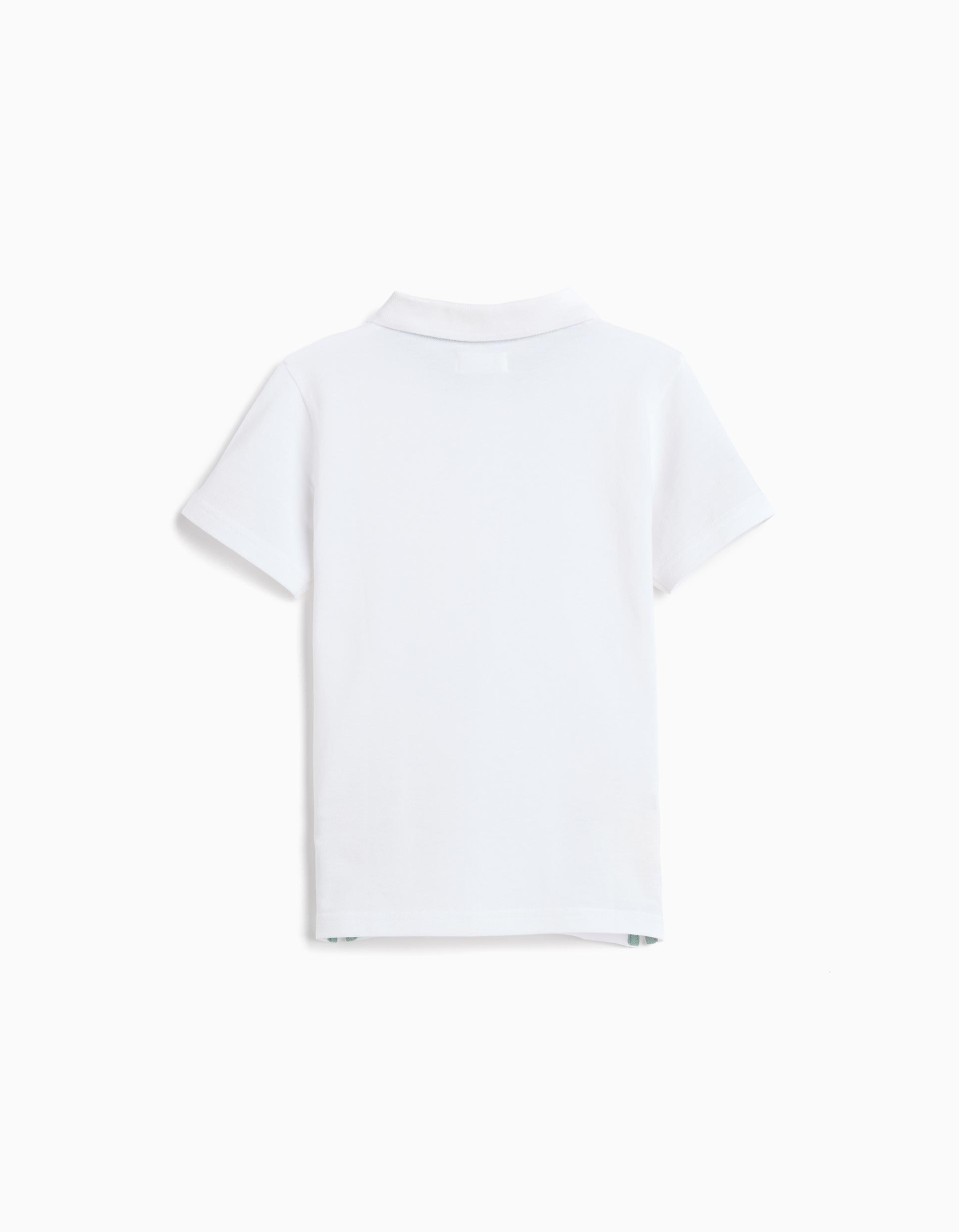 Polo Piquet, Menino, Branco