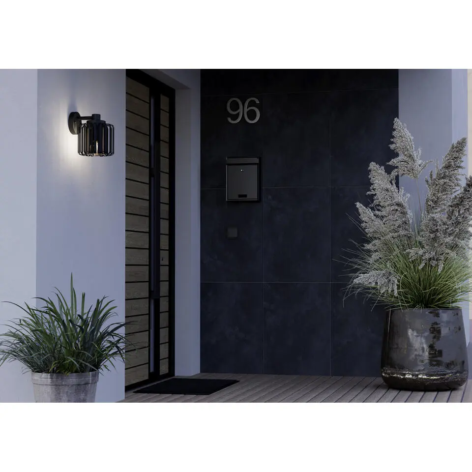 EGLO Selinus Wandlamp - E27 - &Oslash; 19.5 cm - Zwart