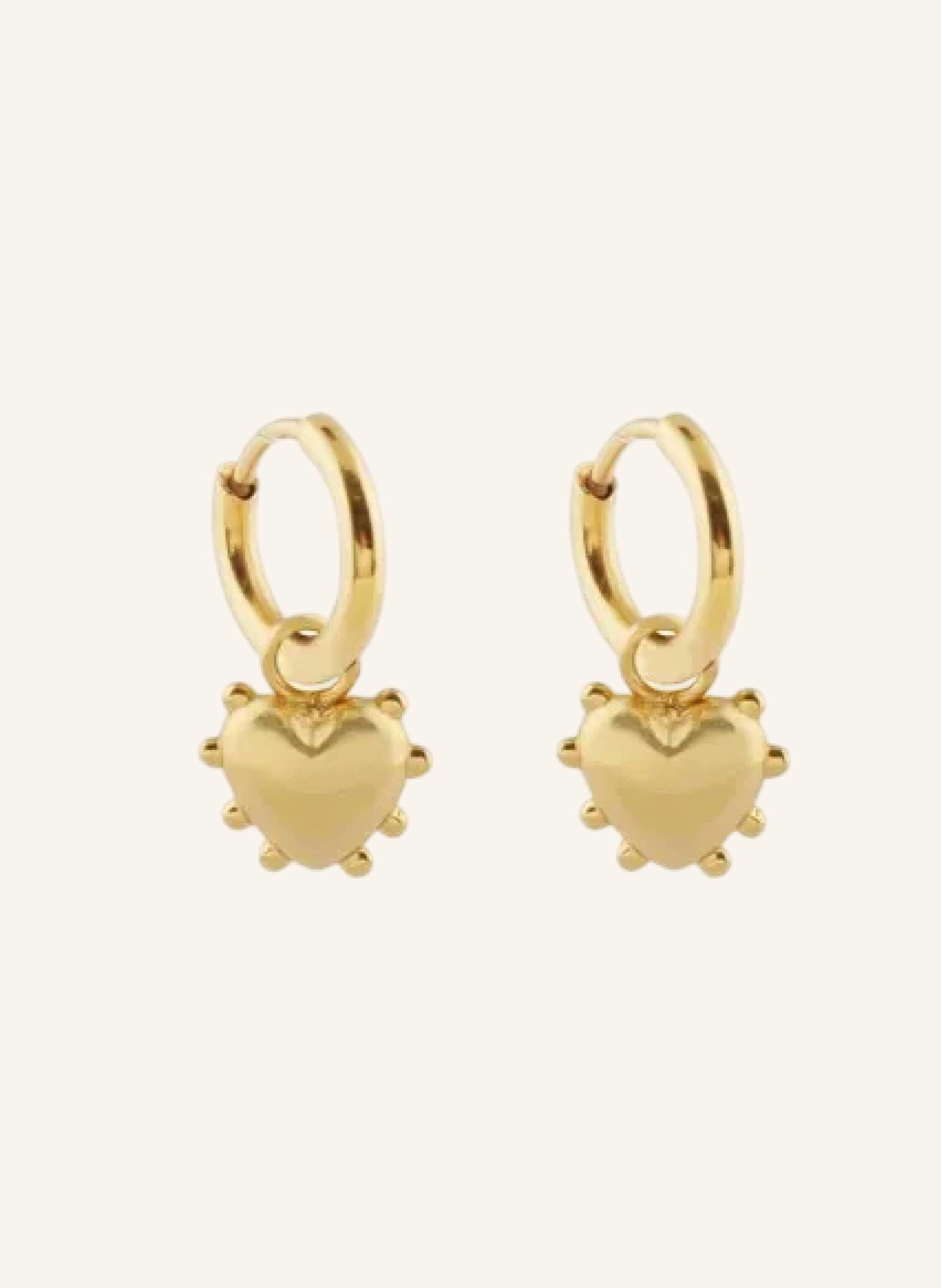 sandralexandra Creolen MINI MILAGROS HEART by GLAMBOU