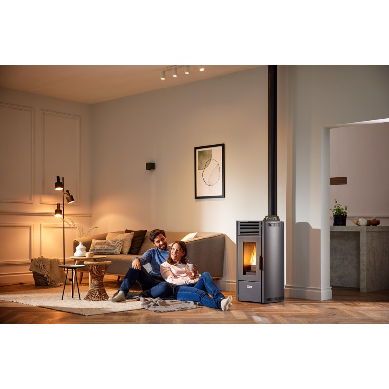 Poêle à pellets Viola 100-2 S noir 8,8 kW QLIMA