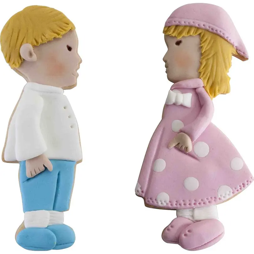 Ausstecher Junge und Mädchen