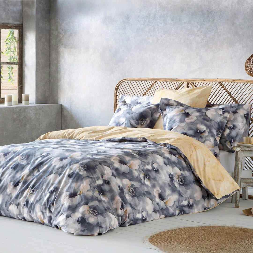 ONILE HDC - Housse de couette réversible en percale de coton 155x220cm multi