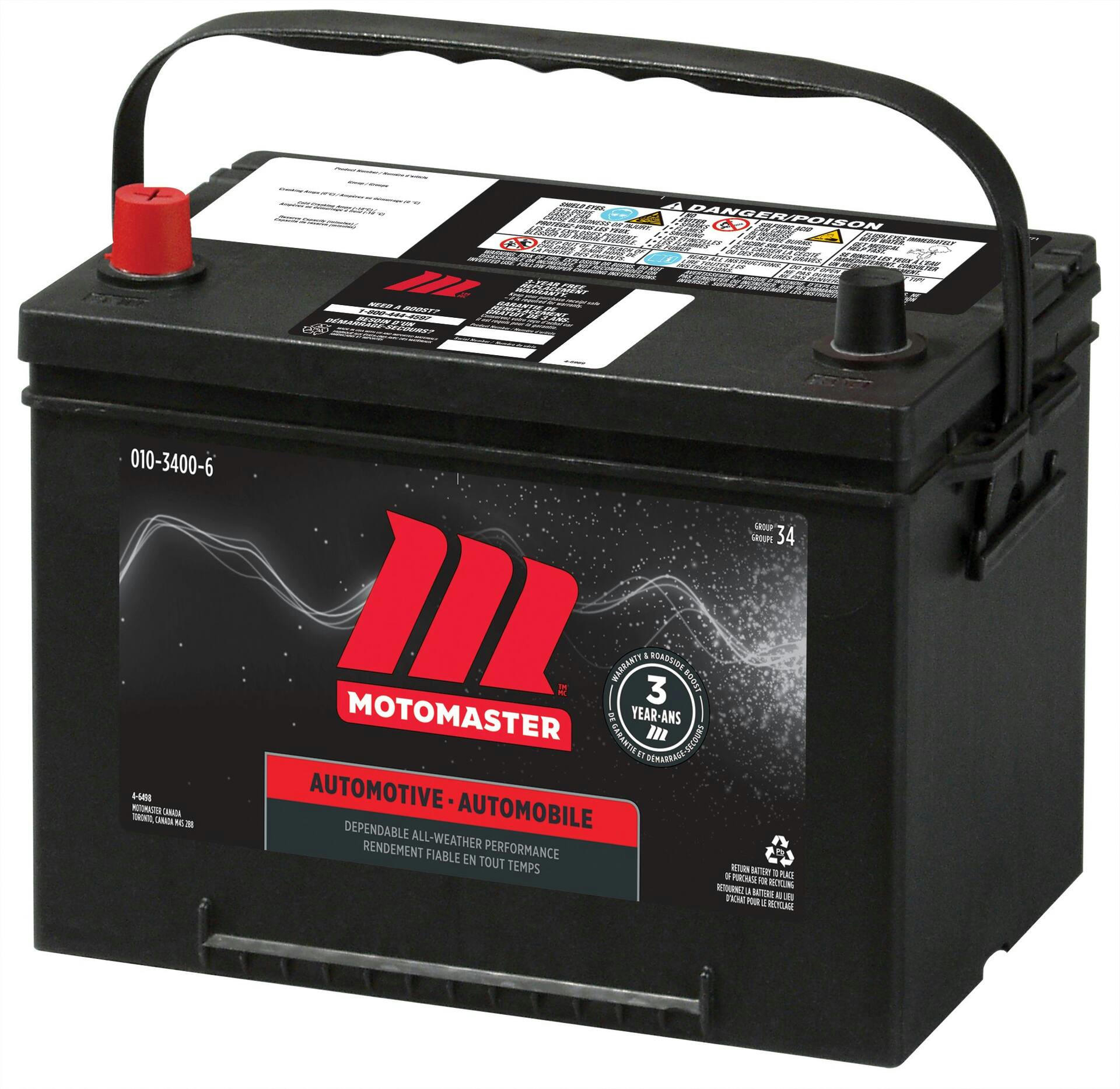 MOTOMASTER Group Size 34 Battery, 690 CCA