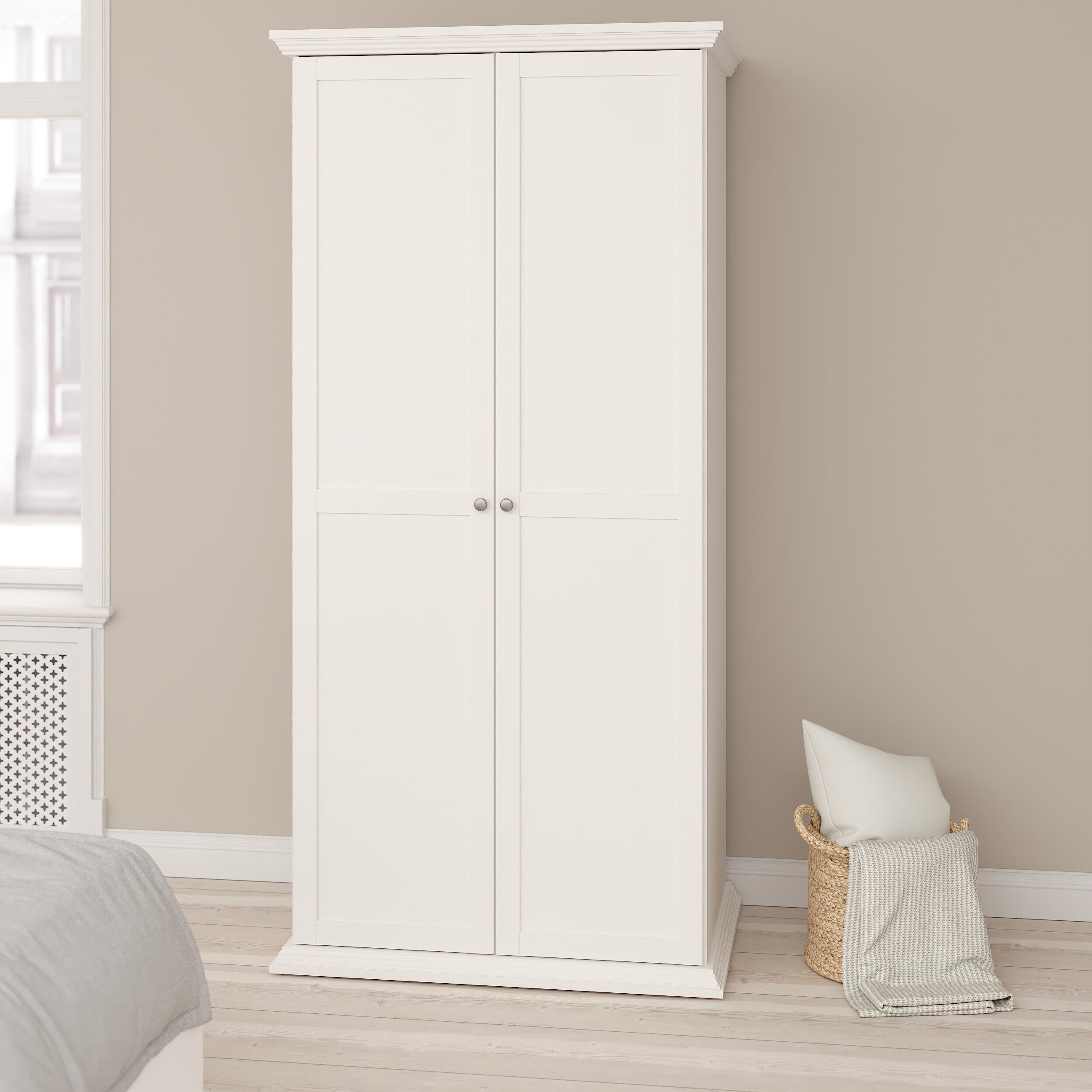 by fonQ basic Cottage Kledingkast - Wit