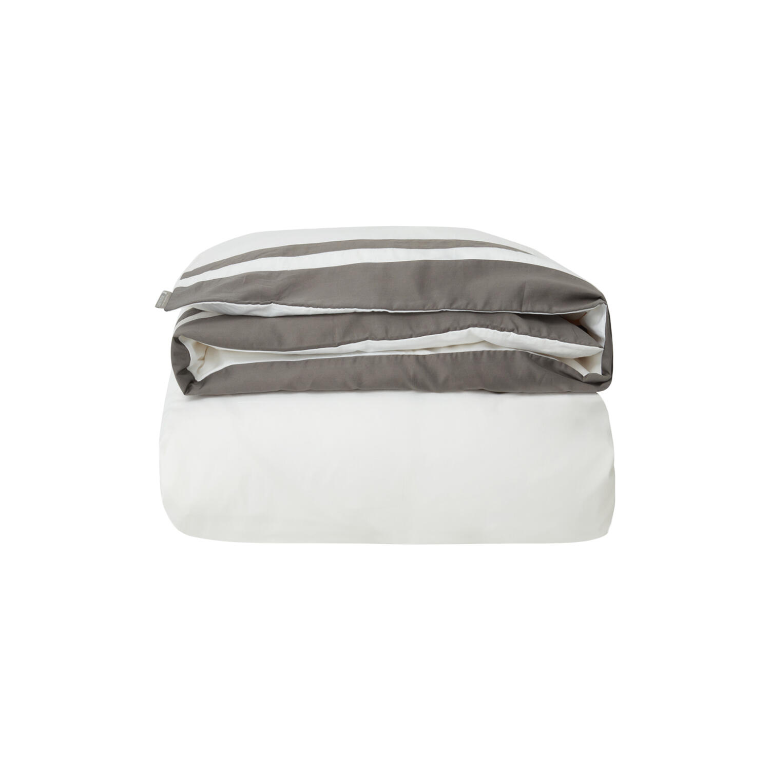 Hotel Sateen Contrast sengetøj, white/charcoal