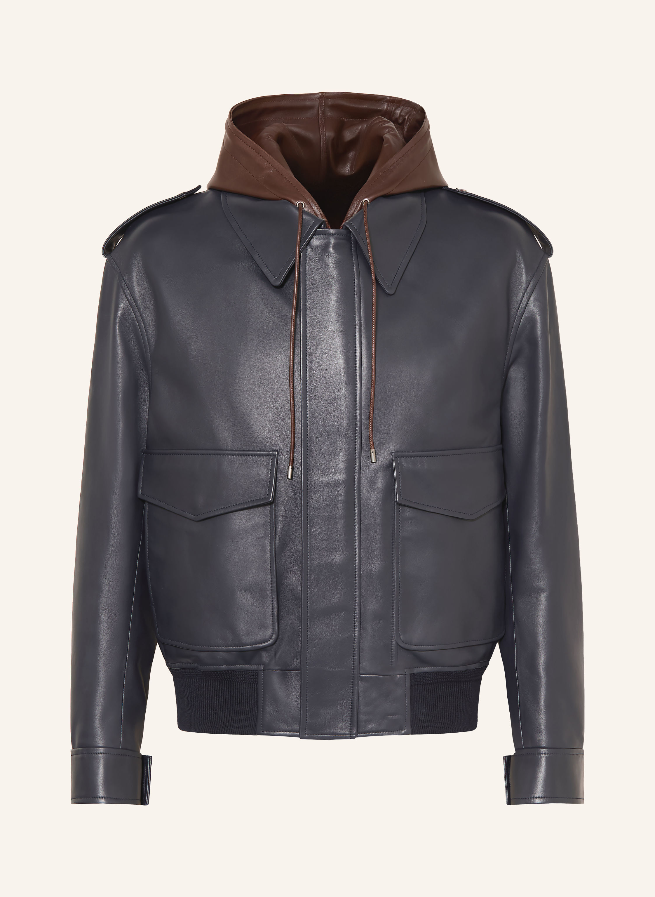 LOEWE Lederblouson mit Blende