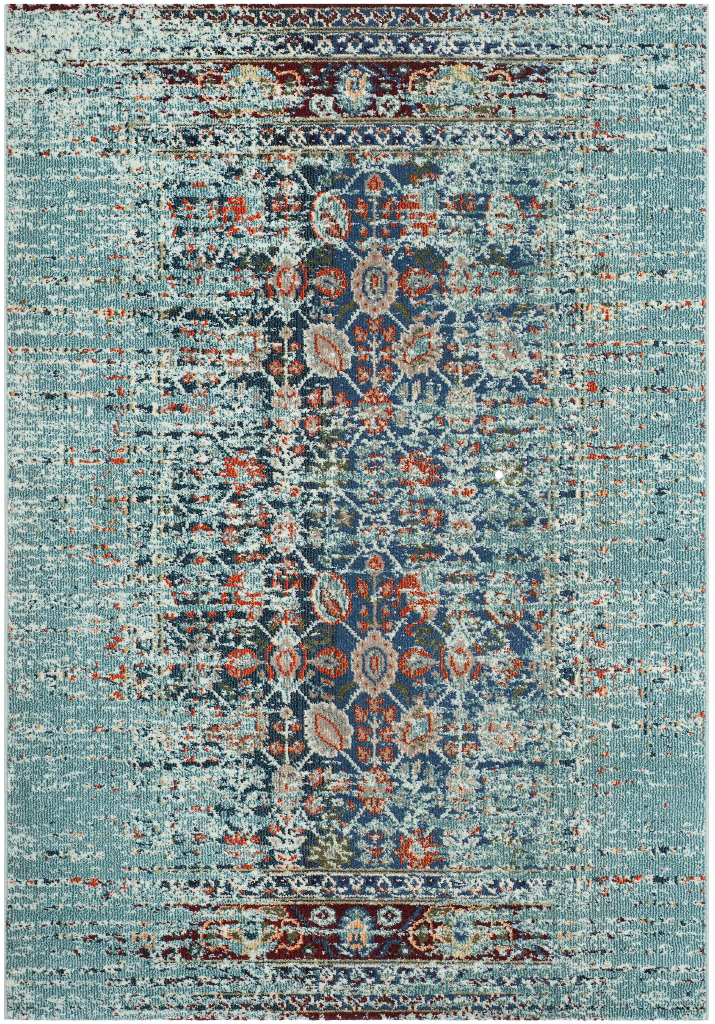 MONACO - Tapis de salon interieur en bleu & multicolore, 155 x 231 cm