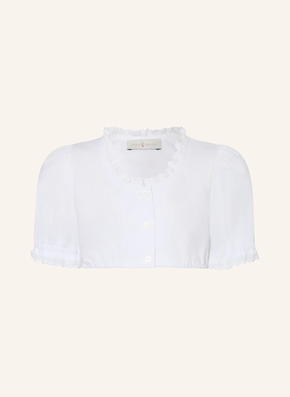 Johann & Johanna Dirndlbluse mit Spitze
