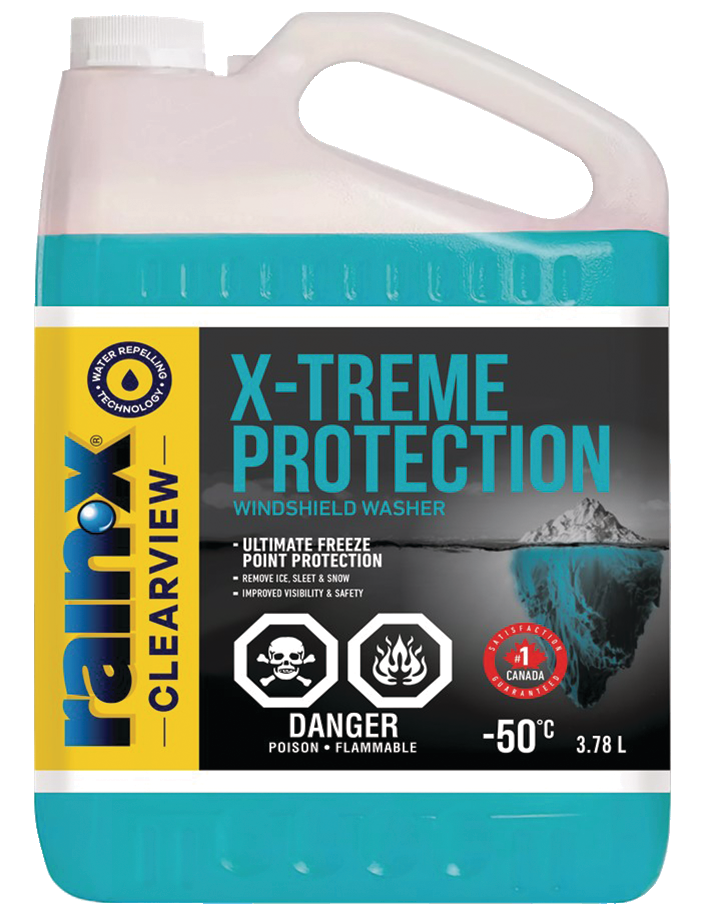 Rain-X ClearView - X-Treme Protection Windshield Washer Fluid, -50°C, 3.78-L