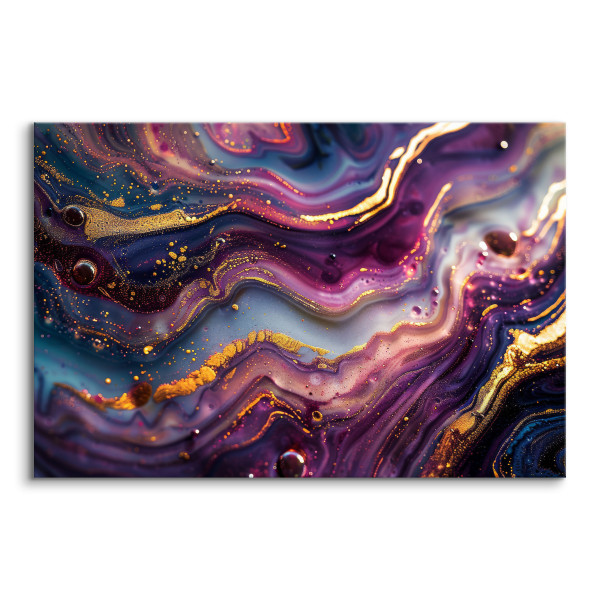 Obraz Abstrakcyjny Fioletowy Marmur 30x20cm