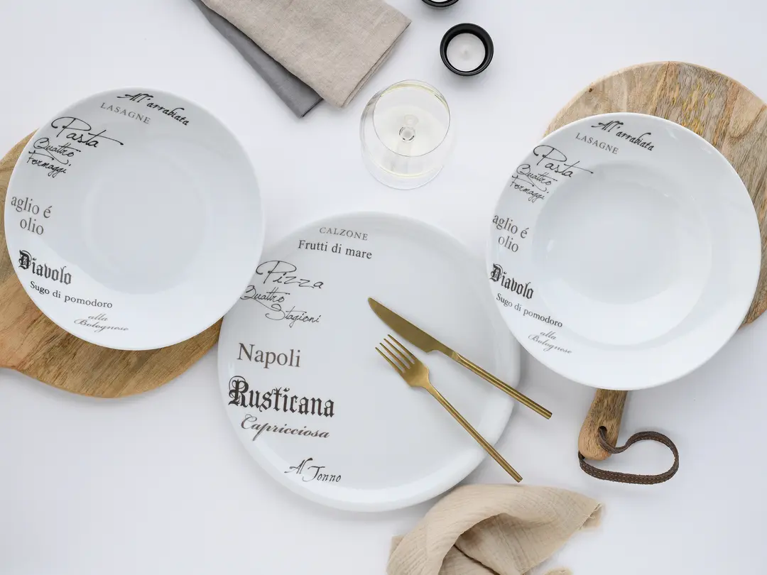 Pastateller 4er-Set Europa