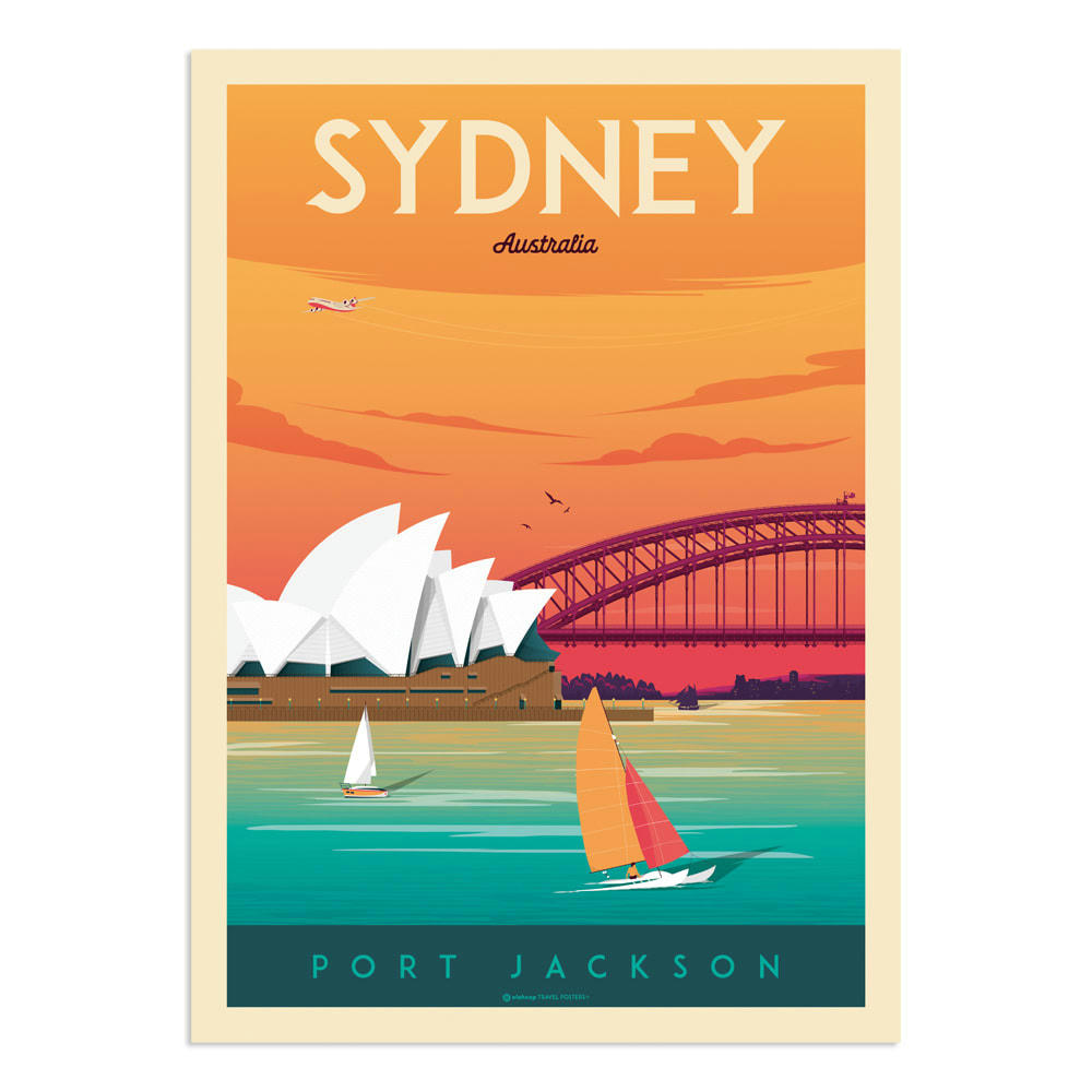 - Affiche Sydney  50x70 cm