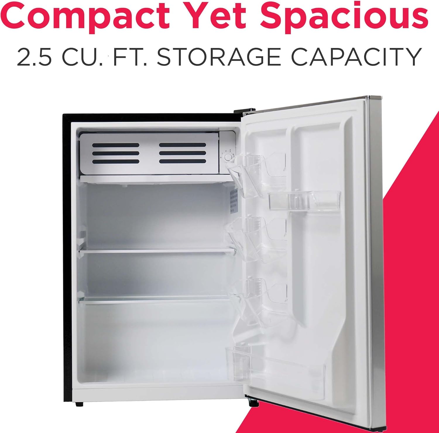 Frigidaire EFR285-6COM, 2.5 cu ft Refrigerator, Stainless Steel Door, Platinum Series