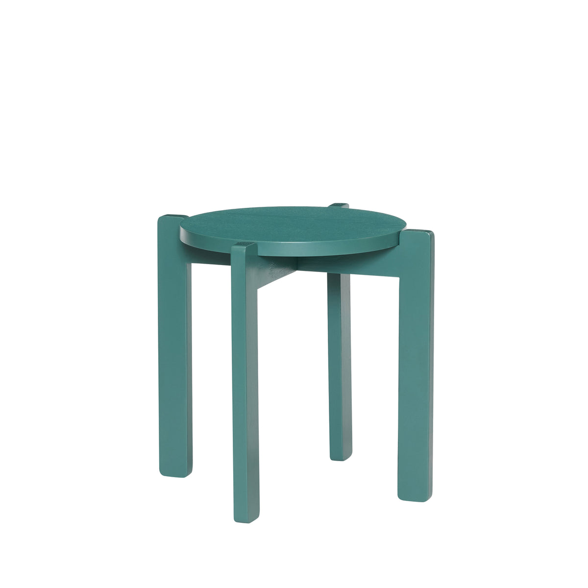 Hübsch kruk Always - mdf/eikenfineer/eikenhout - ø45xh42cm