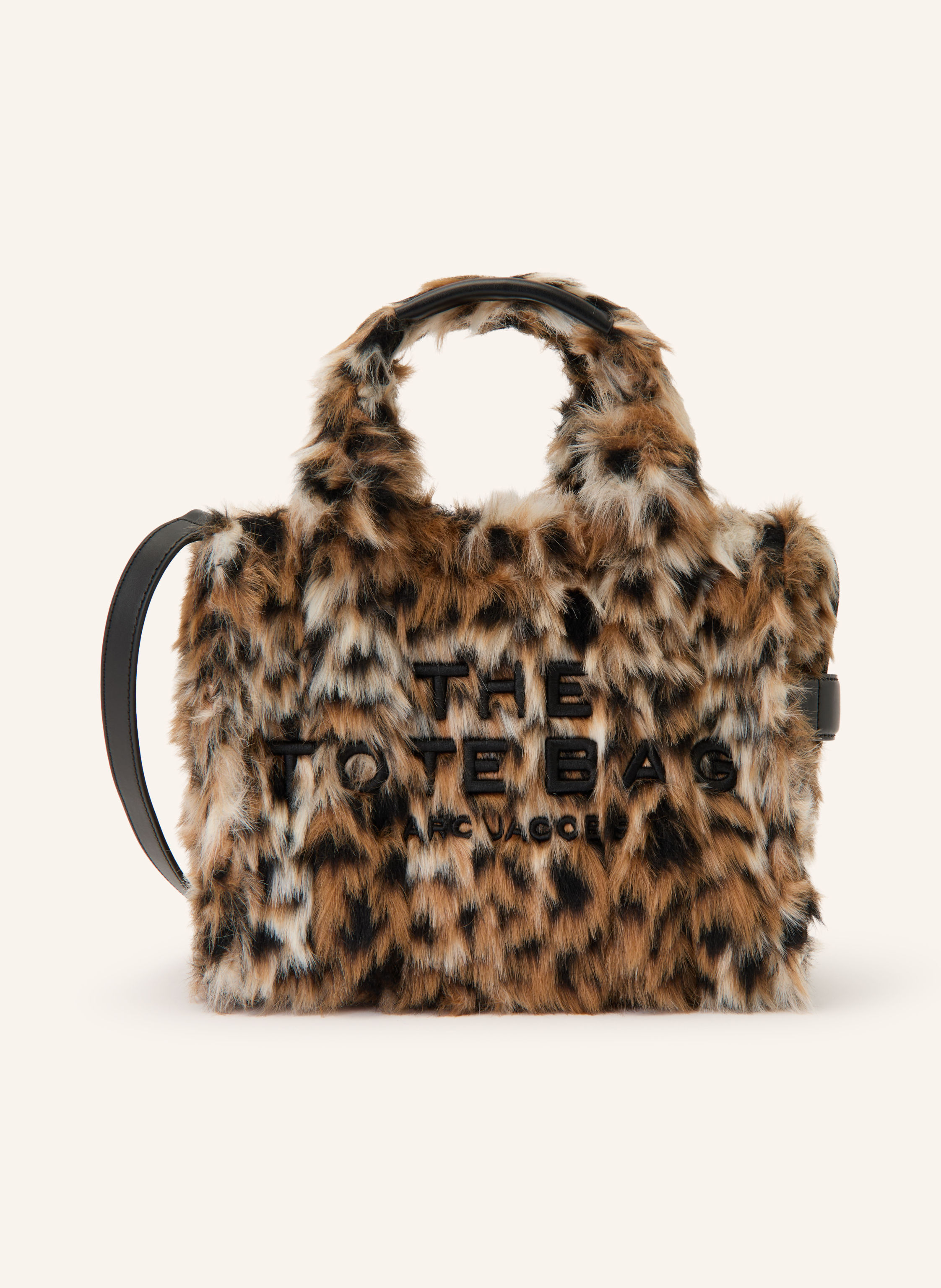 MARC JACOBS Shopper THE SMALL TOTE BAG mit Kunstfell