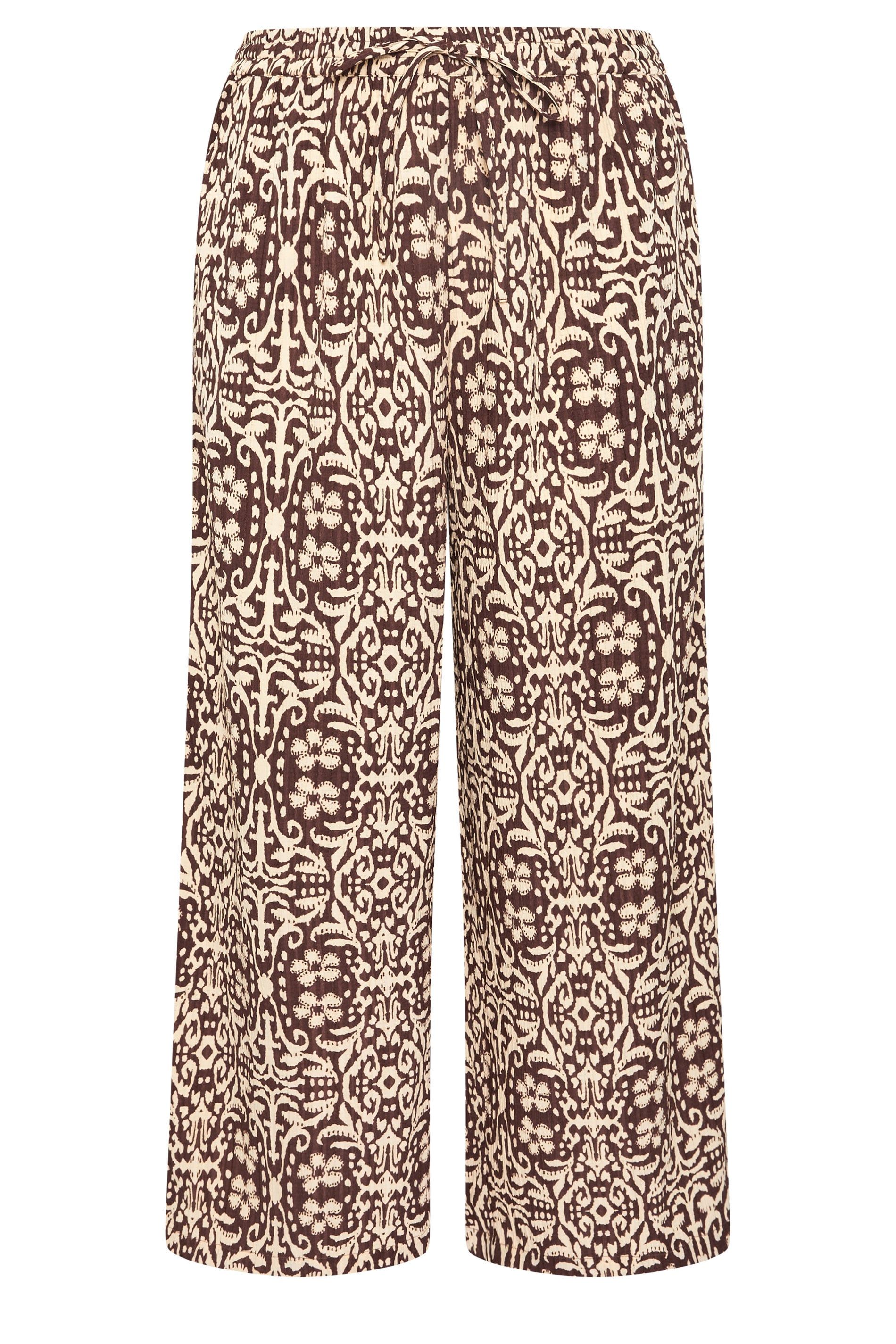 Yours Abstract Wide Leg Trousers