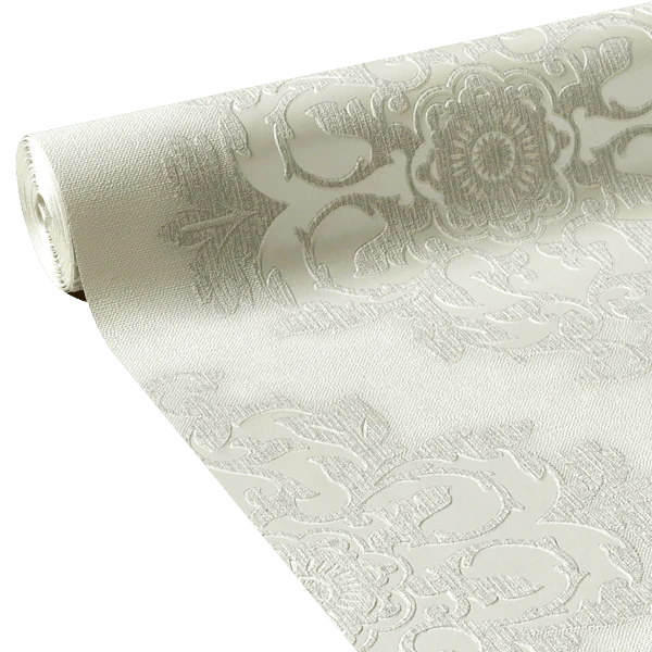 Papier peint intissé ROSACE coloris blanc