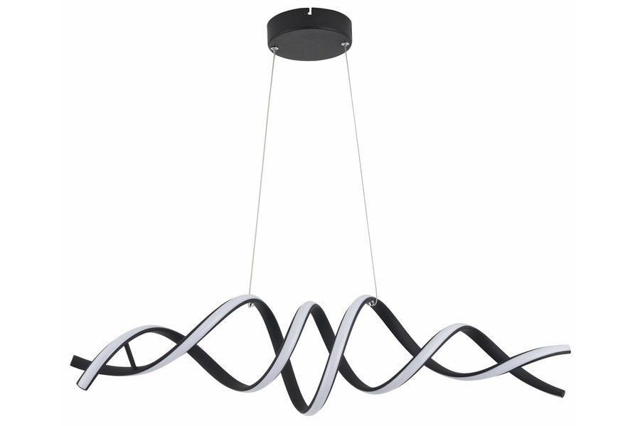 Lampa wisząca Quoto czarna LED 1x40W Odcienie bieli 3200lm Reality